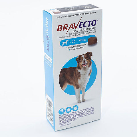 Bravecto 1000mg Chewable Tablets for Large Dogs