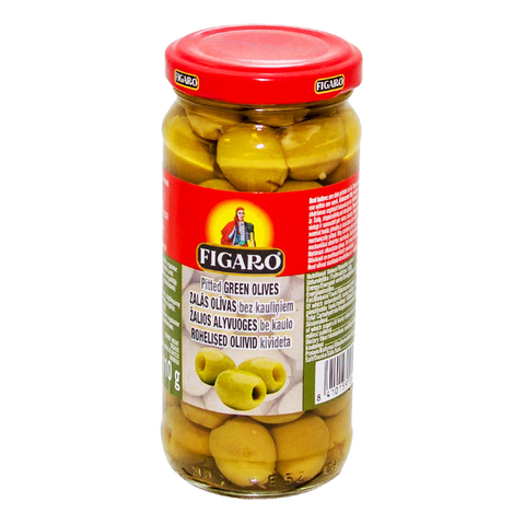 Figaro Olives Pitted Green 240 Gm