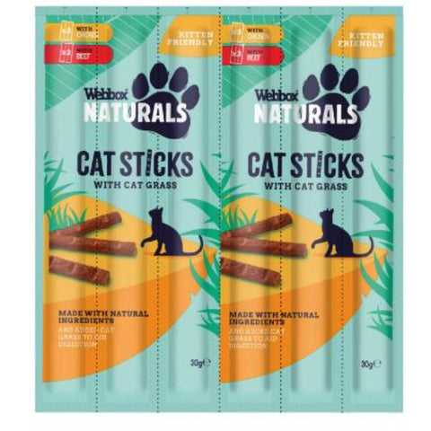 Webbox Natural Cat Stick With Grass 6s 30G