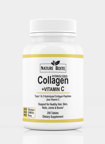 Hydrolyzed Collagen Plus Vitamin C 250 Tablets