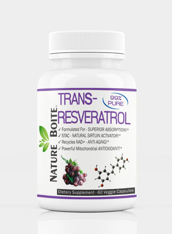 Trans Resveratrol 99 Percent Pure 60 Veg Capsules