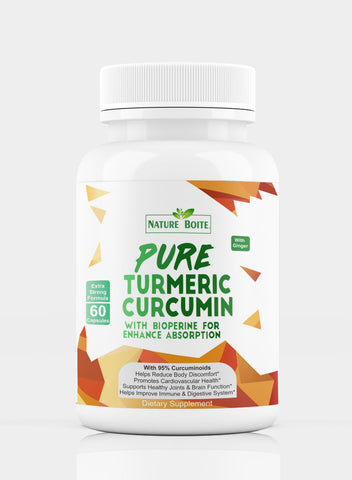 Pure Turmeric Curcumin With Bioperine Enhance Absorption 60 Capsules