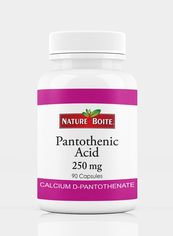 Pantothenic Acid Calcium D Pantothenate 250Mg 90 Capsules