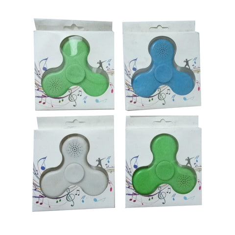 Fidget Hand Spinner Portable Speaker Multicolour Pack Of 4
