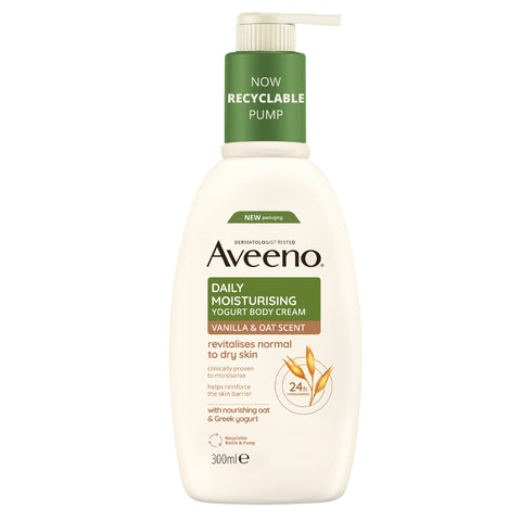 Aveeno Yoghurt Body Lotion Vanilla And Oat 300Ml