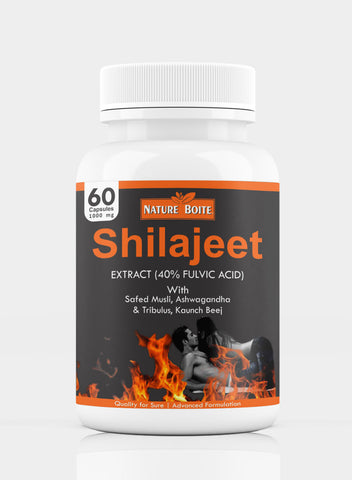 Shilajeet Extract 40% Fulvic Acid 1000Mg 60 Capsules