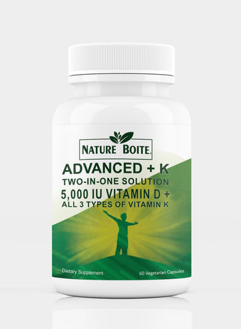 Advanced Vitamin D Plus K 5000IU 60 Veg Capsules