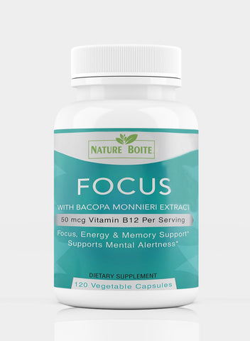 Focus With Bacopa Monnieri Extract 50Mcg 90 Veg Capsules