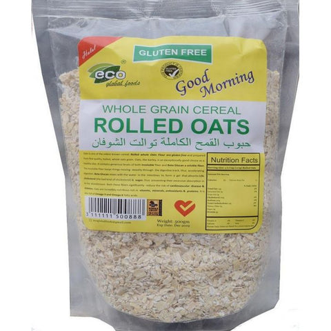 Eco Food Gluten Free Rolled Oats 500G