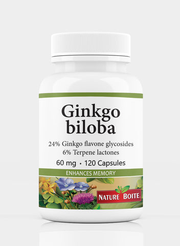 Ginkgo Biloba Enhances Memory 60Mg 120 Capsules