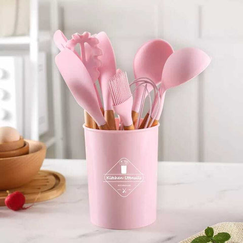Silicone 12 Piece kitchen Utensils Set