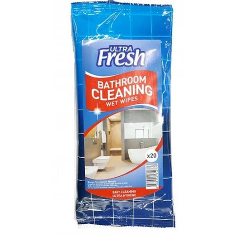 Ultra Fresh Bathroom Cleaning Wet Wipes 20ks