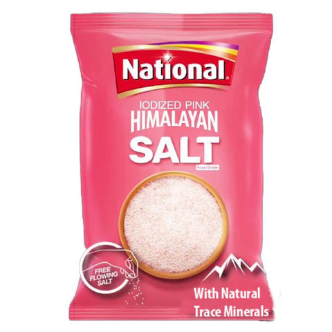 National Iodized Pink Himalayan Salt 800 Gm Pouch