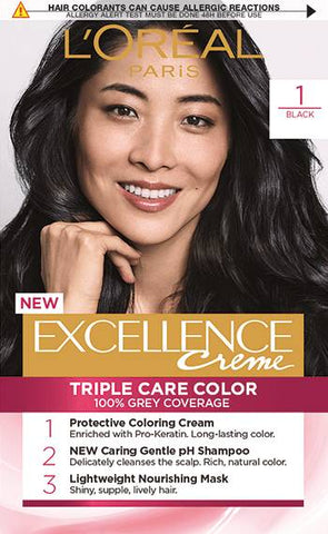 Loreal Exc Hair Color Black 1