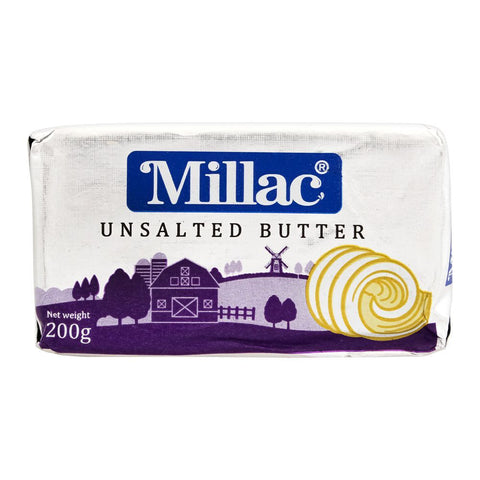 Millac Butter Unsalted White 200g
