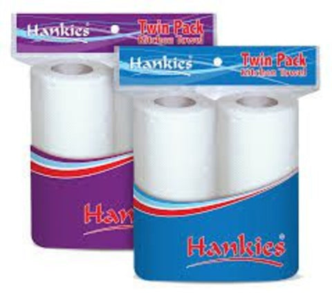 Hankies Toilet Roll Twin Pack