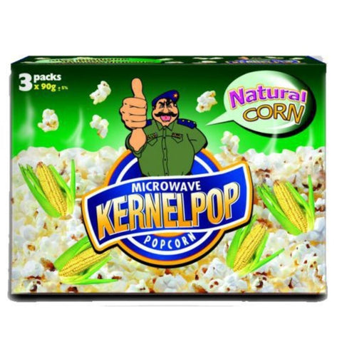 Kernel Pop Popcorn Natural 3x90g