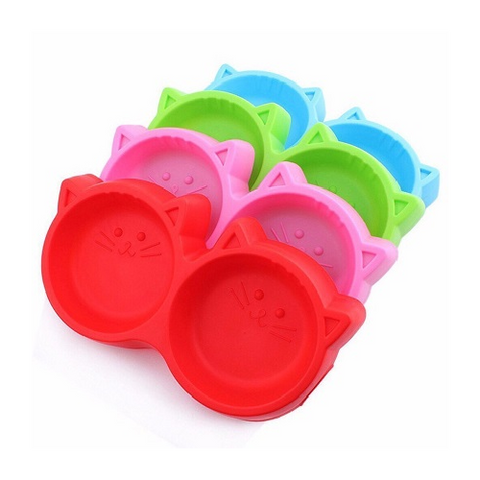Double Side Cat Face Food Bowl