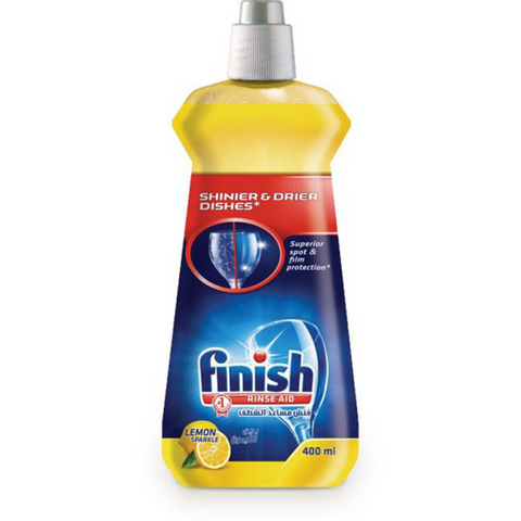 Finish Dish Cleaner Rinse Aid Lemon Sparkle 400 Ml