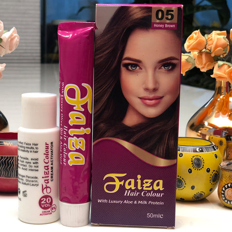 Faiza Hair Colour 05 Honey Brown