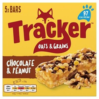 Tracker 5x Oat Bars Peanut & Caramel 130g